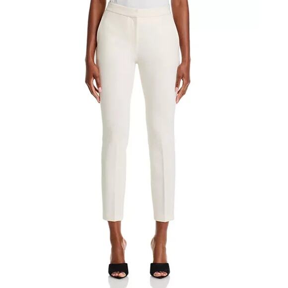 Rosetta Getty Cropped Skinny Pants, Ivory, Size 14 0238 - Picture 7 of 8